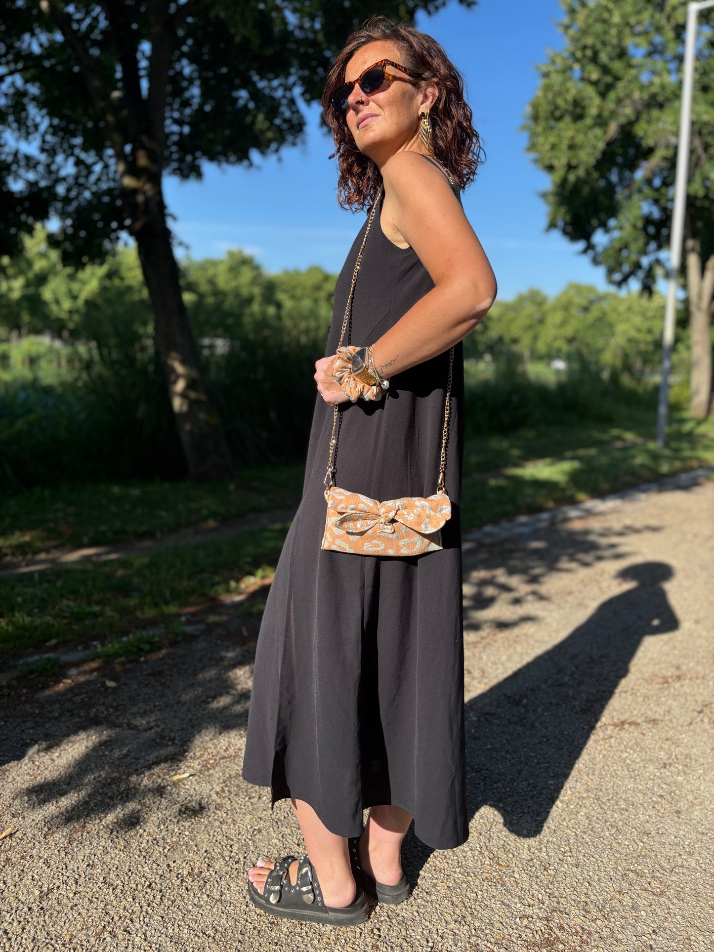 Pochette Alma léopard orange (édition ultra limitée)