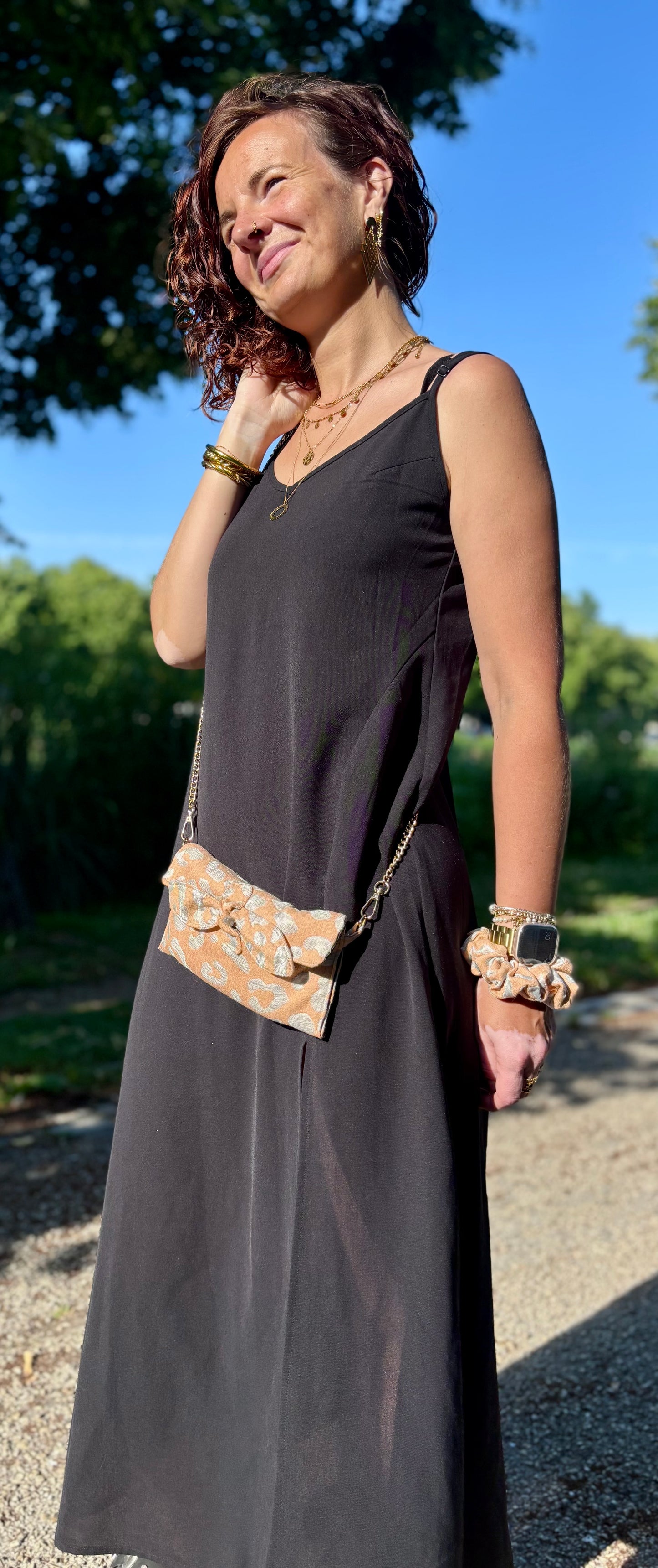 Pochette Alma léopard orange (édition ultra limitée)