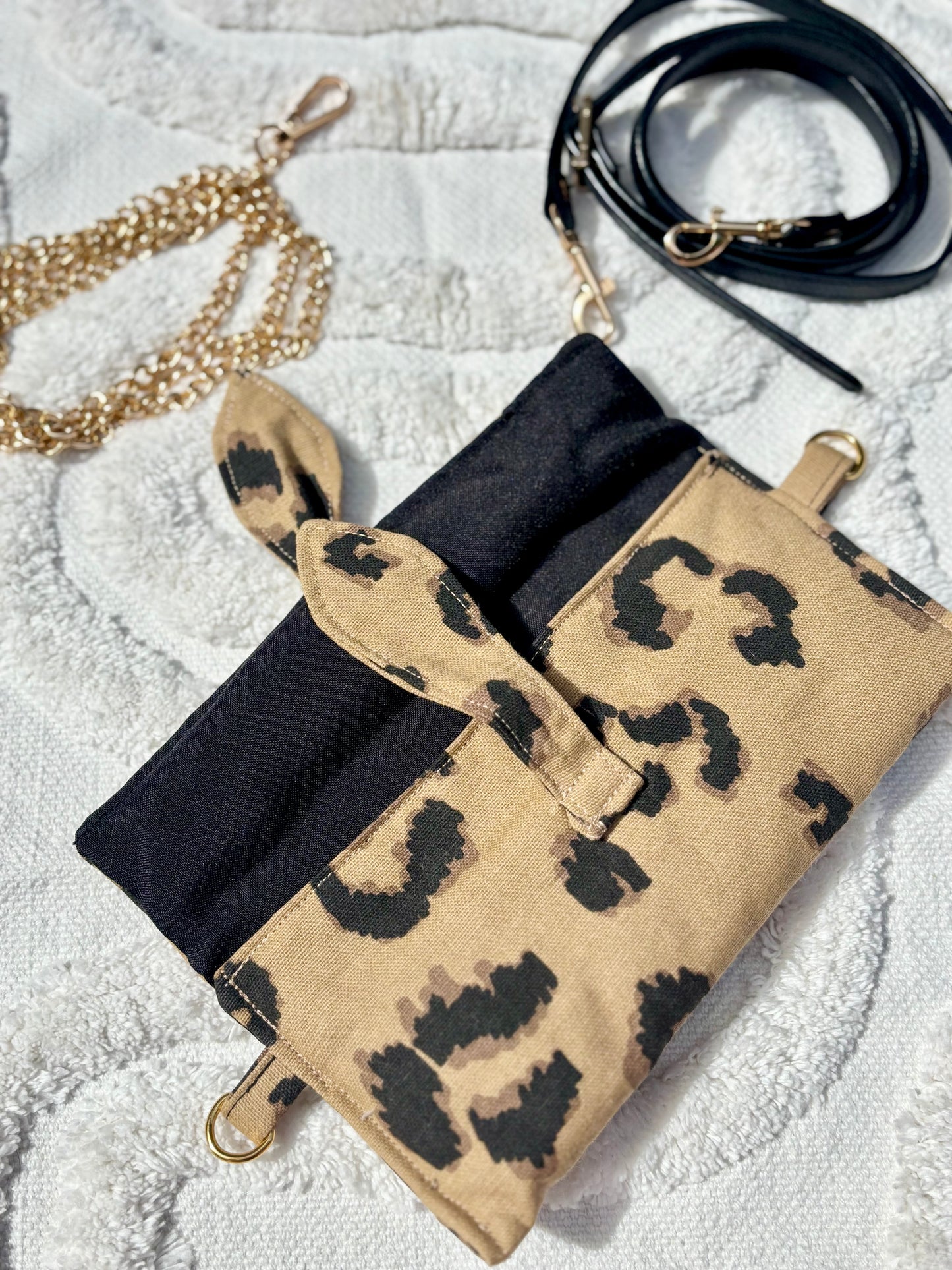 Pochette Alma leopard beige noir (édition ultra limitée)
