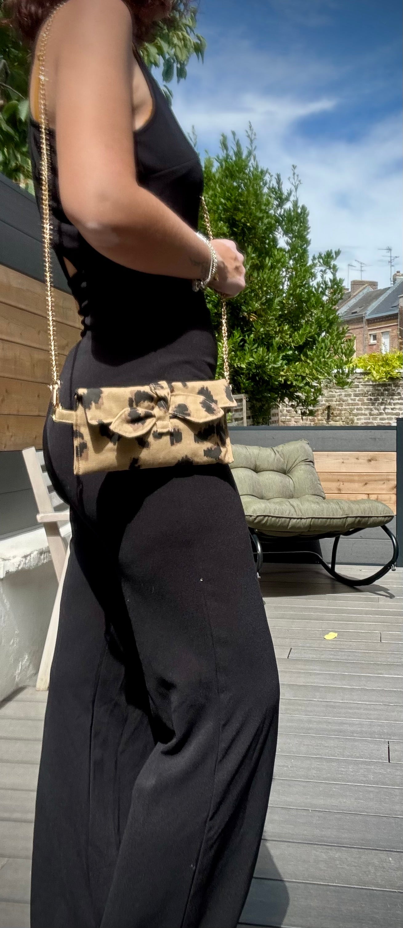 Pochette Alma leopard beige noir (édition ultra limitée)