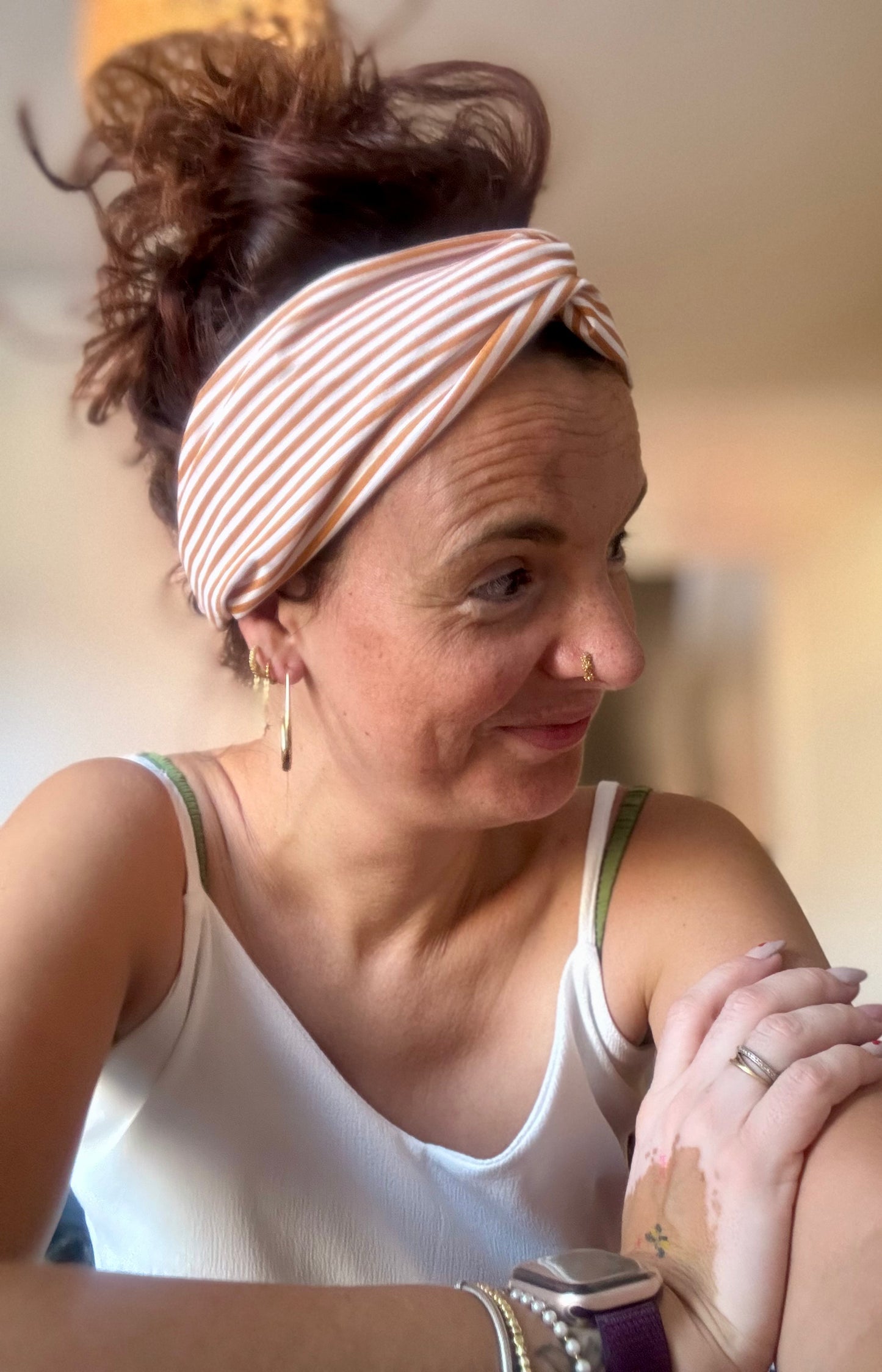 Indira rayé moutarde