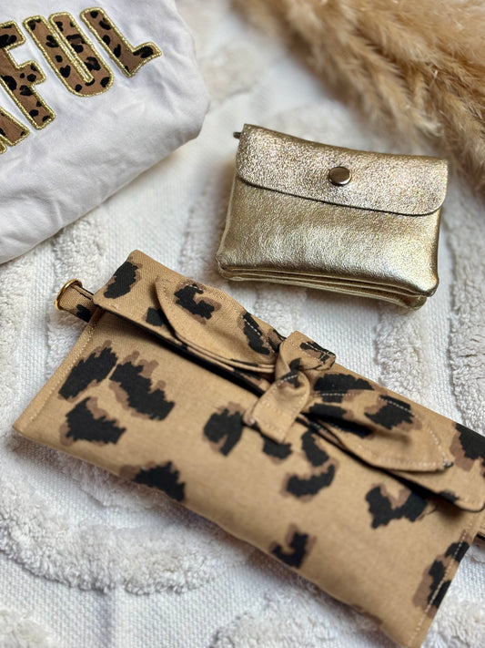 Pochette Alma leopard beige noir (édition ultra limitée)